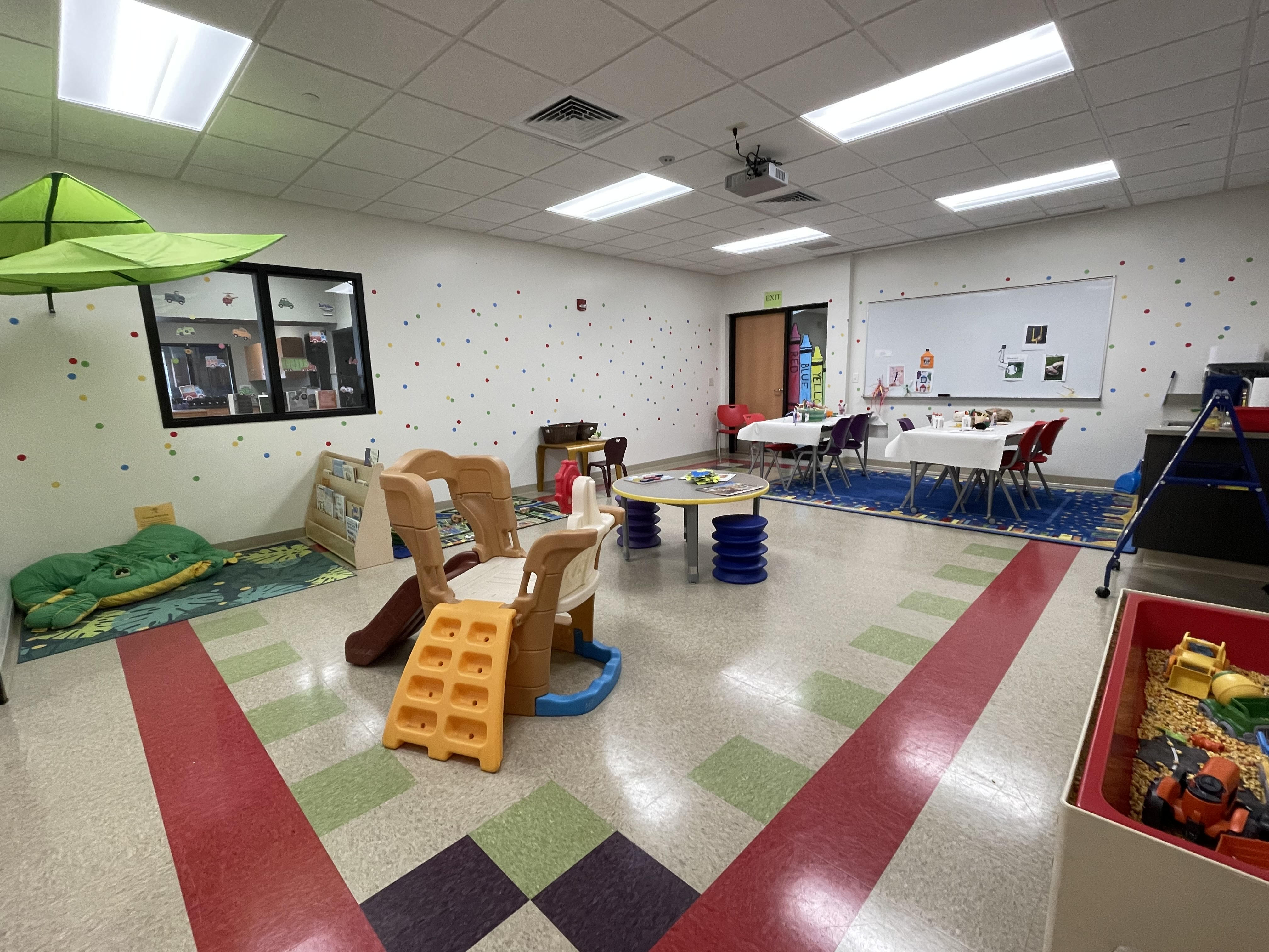 Play Lab area at the Lomira Quad/Graphics Community Library.